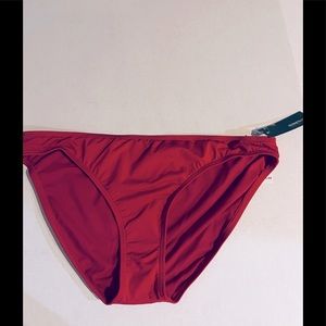 Kenneth Cole hipster bikini bottom. Pinkish red. NWT. Never worn.